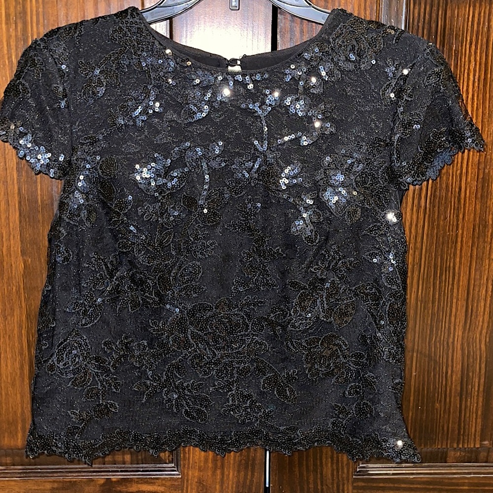 Ralph Lauren evening sequence top